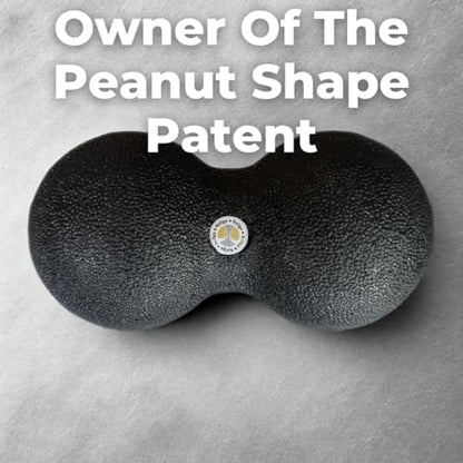 Rollga Peanut - The Better Peanut Ball Roller for Deep Tissue Massage, Mobility, Physical Therapy, Double Lacrosse Ball Massage, Back Pain, Myofascial Release, Muscle Knots, Suboccipital, & Acupoint - size: Small - 8x16cm