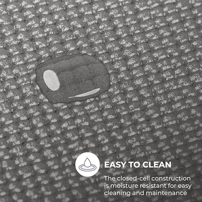 Voyage 5mm Studio Yoga Mats, 4 Pack, 72x24in - color: Charcoal