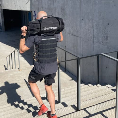 HYPERWEAR Adjustable Sandbag System, Heavy-Duty with Handles & Pre-Filled SandBell Filler Sandbags (25, 40, 80, 160 lbs) - color: XS 25 lbs Standard 2 Sandbells - Green, size: 25 lb Standard (2 x 12 lb SandBells)