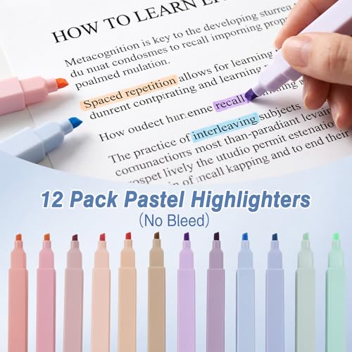 MoKo Pencil Case with Supplies, 59Pcs Aesthetic School Set, Blue | Includes gel pens, wooden and mechanical pencils, 0.5 and 0.7 mm refills, highlighters, erasers and sharpeners. - color: Blue-59P