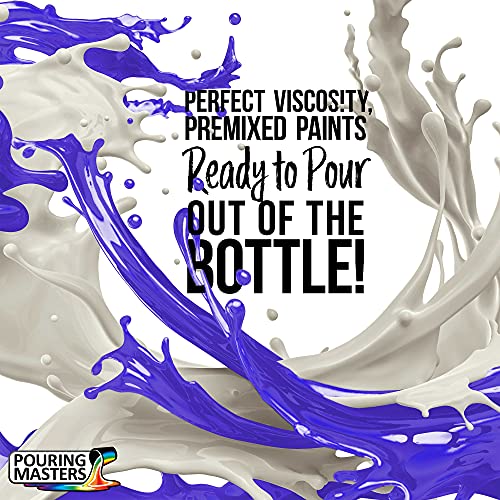 Pouring Masters Wild Purple Iridescent Special Effects Acrylic Pouring Paint - Premium 8-Ounce Pre-Mixed Fluid Acrylic Paint - Fluid Art Supplies for Canvas, Wood, Paper, Tile & Rocks - color: Wild Purple, size: 8 Fl Oz (Pack of 1)