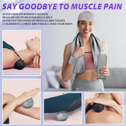 Halloscume 24 Pcs Pilates Kit, Home Pilate Equipment for Women, Pilates Ring and Ball Set with Stretching Strap, Water Bottle, Magic Circle, Yoga Ring, Gym Bag, Resistance Band, Anti Slip Sock - color: Gray
