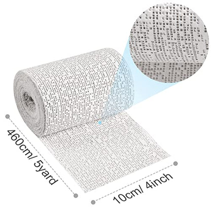 45ft - 211ft Plaster Cloth Rolls White Gauze Strips Wrap Bandages for Craft Belly Cast Mask Making Body Molds Scenery Art(4inch x 91 Feet, White) - color: White, size: 4 Inch x 91 Feet