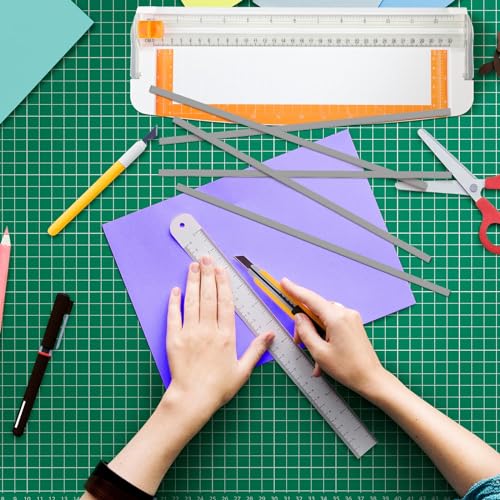 Tinideya 5 Pcs Replacement Cutting Mat for All Rotary Paper Trimmers Cutter Mat Pad Replacement Accessories, Gray(12 Inch)