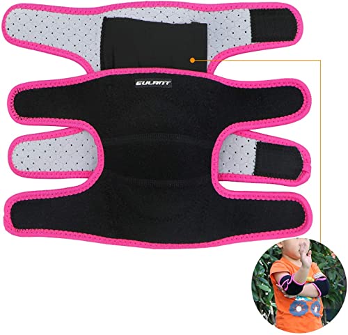 Elbow Pads and Knee Pads for Kids,Protective Pad Sets with Thickened Pad - color: Rose, size: Medium