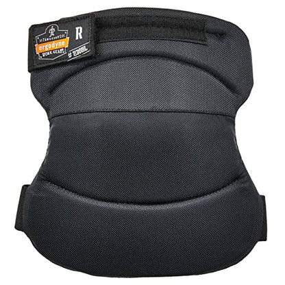 Ergodyne ProFlex 230HL Wide Soft Cap Knee Pad, Black - style: Hook & Loop Closure