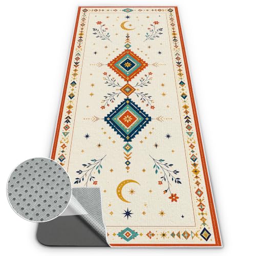 Hot Yoga Towel Non Slip, Ultra-Absorbent Yoga Mat Towel, Soft with Printed Design, Machine Washable, Yoga Pilates Towel Suitable for Exercise, Pilates, Yoga, 72x27in.Two Diamond - color: Two Diamond