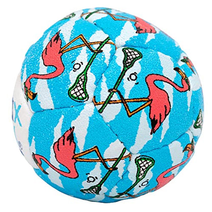 SWAX LAX Lacrosse Training Ball - Indoor Outdoor Practice Less Bounce & Rebounds - color: Flamingo