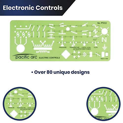 Pacific Arc Electrical Controls Template Guide, Standard Symbols Used in Machinery and Automation Circuits - style: Electronic Controls