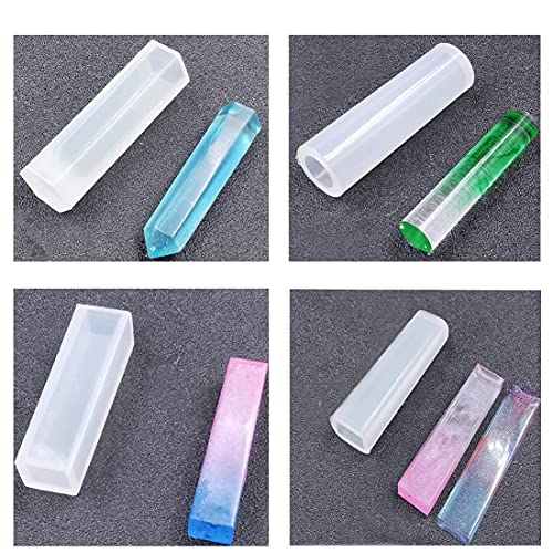 Resin Molds Silicone Kit, Square Pendant Molds for Resin, Insect Specimen | 8PCS,for Resin Jewelry