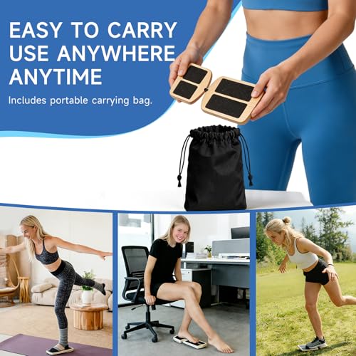Ankle Balance Board Foot Strengthener - Single Leg Stability Trainer for Physical Therapy Exercise, Mobility Training and Sports Recovery with Toe Separators and Carry Bag