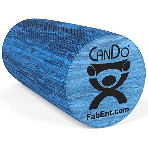 CanDo Premium Blue Marble EVA Foam Roller for Muscle Restoration, Massage Therapy, Sport Recovery and Physical Therapy 6" x 12" Round - size: 6" X 12", style: Round