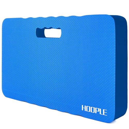 HOOPLE Extra Thick Kneeling Pad 1.5 Inch, Large Foam Kneeling Cushion for Gardening, Bathing, Exercise, Yoga & Garage Work, Waterproof Comfort Knee Mat for Gardeners & Home Use, Blue 17.5 x 11 x 1.5 Inches - color: Blue, size: 17.5"x11"x1.5"in