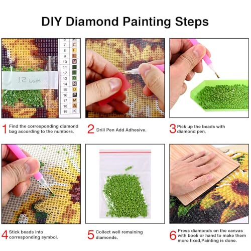 KTHOFCY 5D DIY Beach Landscape Diamond Painting Kits for Adults,Lighthouse Landscape Full Drill Embroidery Cross Stitch Crystal Rhinestone Paintings Arts Wall Decor Painting Dots Kits 13.7X13.7 inch