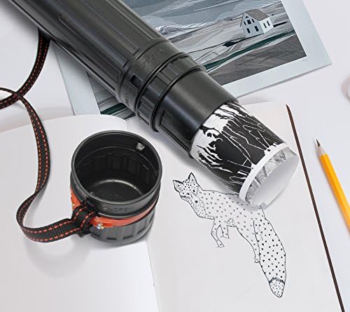 VViViD Black Telescoping Length Drafting & Portfolio Tube (25-41") - size: 31-49"