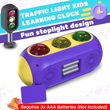 Visual Timer for Kids, Traffic Light Countdown with Light and Sound - ADHD | Toddler Classroom Timer, LCD Display, Red Yellow Green, Digital Timer for Home School, Teachers, Focus and Time Management