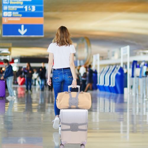 Luggage Straps Bag Bungees for Add a Bag Easy to Travel Suitcase Elastic Strap Belt (Grey Luggage strap-1PCS) - color: Grey luggage strap