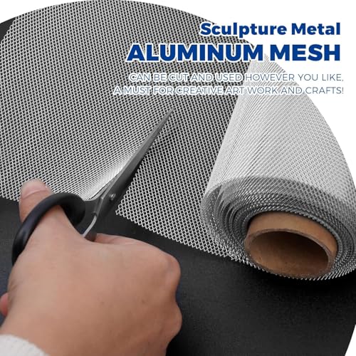 Aluminum Wire Mesh for Arts and Craft Sculpting Mesh Roll 24 Inch by 10 Foot for Sculpture Projects Craft Wire Mesh for Crafts - size: 24inch x 10foot