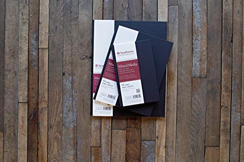 Strathmore (566-11 STR-566-11 48 Sheet No 90 Mixed Media Art Journal, 11 by 14", 11" x 14", White, 24 Count - size: 11x14 inch, style: Hardbound, Phase Out
