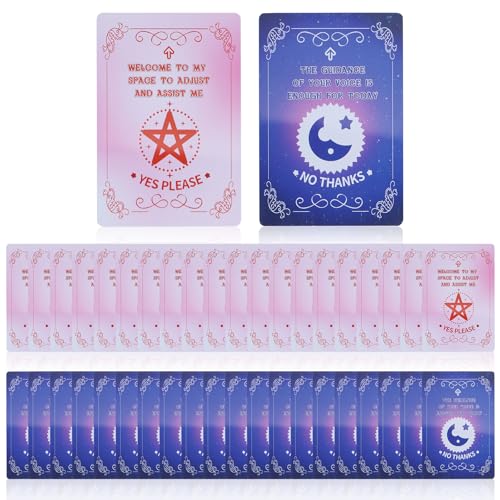 20 Pack Yoga Consent Cards Yes No|Reusable Yoga Assist Consent Cards for Pilates,Chair Yoga Teachers|Yoga Adjustment Touch Consent Cards