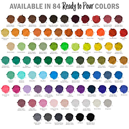 Pouring Masters Sunflower Yellow Ready to Pour Acrylic Pouring Paint - Premium 32-Ounce Pre-Mixed Fluid Acrylic Paint - Fluid Art Supplies for Canvas, Wood, Paper, Tile & Rocks | Premium, Pre-Mixed Fluid Acrylic Paint - Fluid Art Supplies for Canvas, Wood