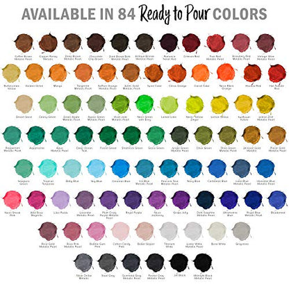 Pouring Masters Sunflower Yellow Ready to Pour Acrylic Pouring Paint - Premium 32-Ounce Pre-Mixed Fluid Acrylic Paint - Fluid Art Supplies for Canvas, Wood, Paper, Tile & Rocks | Premium, Pre-Mixed Fluid Acrylic Paint - Fluid Art Supplies for Canvas, Wood