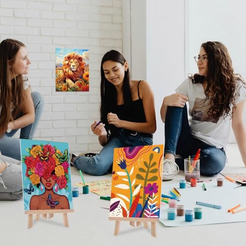 Sherr 24 Pcs Pre Drawn Canvas for Painting Adult Pre Printed Canvas Bulk Sip and Paint Kit Stretched Panels Paint Set for Theme Valentine Painting Night Party Favor(Mixture,8 x 10 Inch) - size: 8 x 10 Inch, style: Mixture