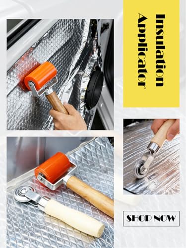 2 Pcs Sound Deadening Roller, Bearings Equipped Automobile Insulation Application Roller, Car Audio Sound Deadening Roller Seam Roller