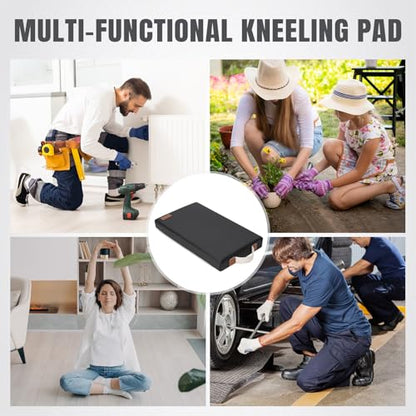HappyPicnic Waterproof Garden Kneeling Pad, 2in Thick, Black, 1 Pack | Soft High-density Foam knee Support, with Handle, Easy to Clean, Non-slip, for Gardening, Yoga, Prayer, Housework, Exercise - color: Black