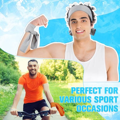 Maitys 600 Pcs Cooling Towel Bulk for Neck and Face, Fresh Colors - color: Fresh Colors