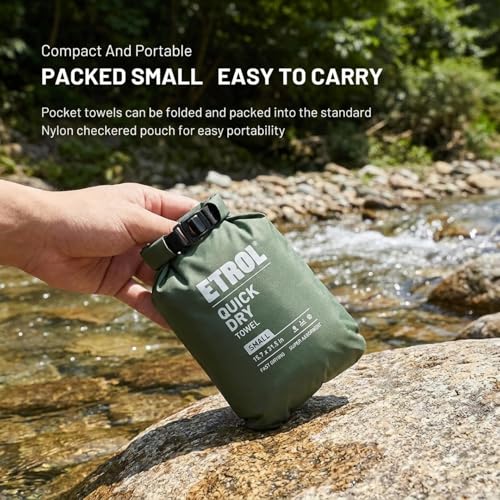 Ultralight Outdoor Travel Quick-Dry Towel, Portable Sweat-Absorbent Cooling Towel for Camping, Gym, Swimming, Yoga – Compact Microfiber Sports Towel - 15.7''*31.5''