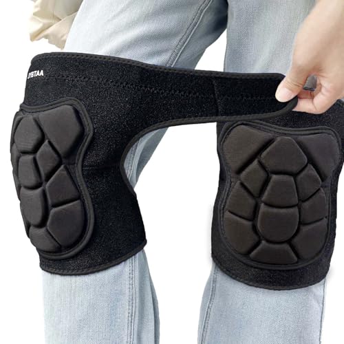 Men & Women Knee Pads for Gardening, with Thick EVA Foam, Black M (1 Pair) - color: Bear Black, size: Medium
