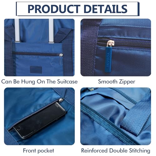 Travel Duffel Bag 24 PCS Foldable Travel Bag Bulk Carry on Luggage Bag Waterproof Tote Sports Gym Bag Lightweight Large Weekender Overnight Bag for Women and Men (Blue 24PCS) - color: Blue 24PCS