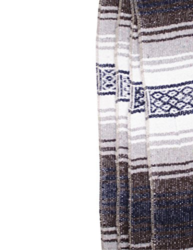 Canyon Creek Mexican Style Falsa Yoga Blanket (Dark Purple) - color: Dark Purple