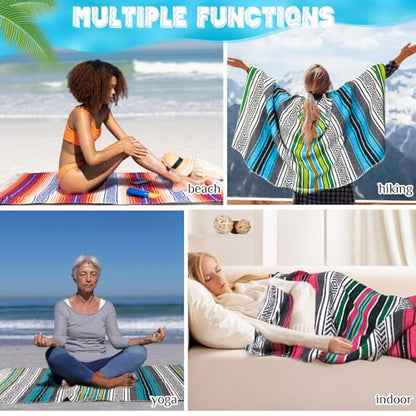 Oudain 3 Pack Mexican Blankets and Throw 45‘'x70‘', Classic Color - color: Classic Color