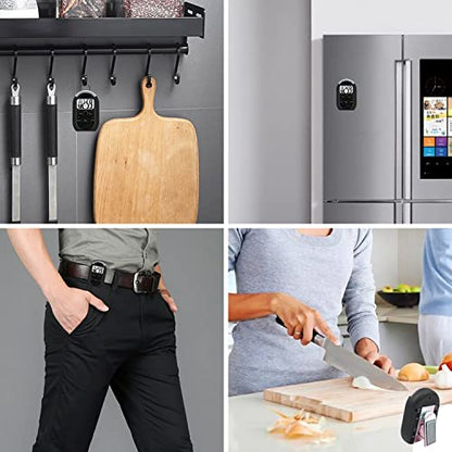 3 in 1 Kitchen Timer with Vibration, Flasher and Beeper for Cooking, Baking, Sports, Games, Yoga, Study, Meditation, Office