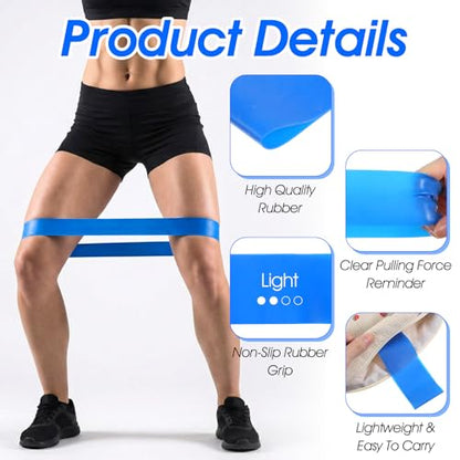 30 Pcs Resistance Bands Resistance Loop Exercise Bands Exercise Equipment Elastic Drap Ring for Women and Men Home Fitness, Gym, Yoga