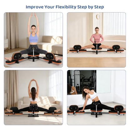 Leg Stretcher Machine, 200° Adjustable Split Trainer, 220 lb Steel Frame