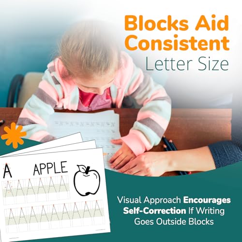 Channie's Beginner's Alphabet & Handwriting Workbooks, 3 Workbooks, Lots Practices with Visual Format, Easier Way to Learn Alphabet Summer School, Ideal for Homeschool Learning Activities - style: Beginner's Alphabet & Handwriting Workbooks
