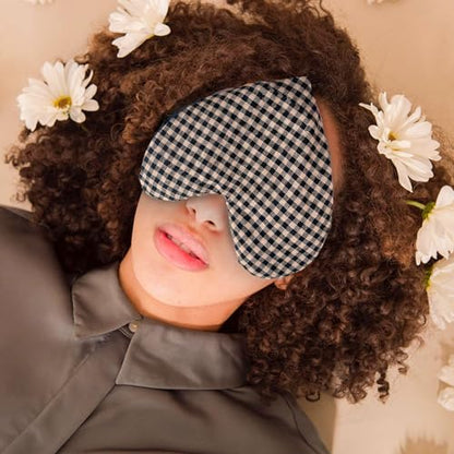 Stillnus Weighted Heart Eye Pillow & Eye Mask – Gift for Women - style: Gingham