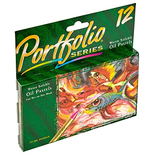Crayola Oil Pastels Portfolio Series, Water Soluble, Colors may vary, 12 Count (52-3612)