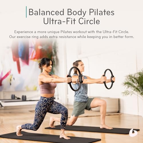 Balanced Body Ultra-Fit Circle Pilates Ring, Body Ring, Great Exercisers for Legs, Fitness Circle, Thigh Exercise, Pilates Circle, Pilate Ring Fitness Equipment for Home or Studio - style: Regular 15 Inch
