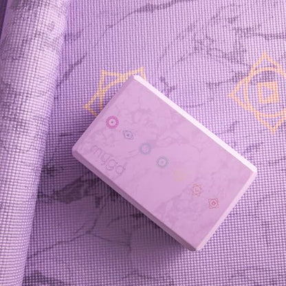 MYGA Yoga Block,Lightweight EVA Foam Yoga Brick,High Density Non-Slip Block for Yoga Poses, Pilates, Balance and Flexibility - color: Chakra, size: One Size