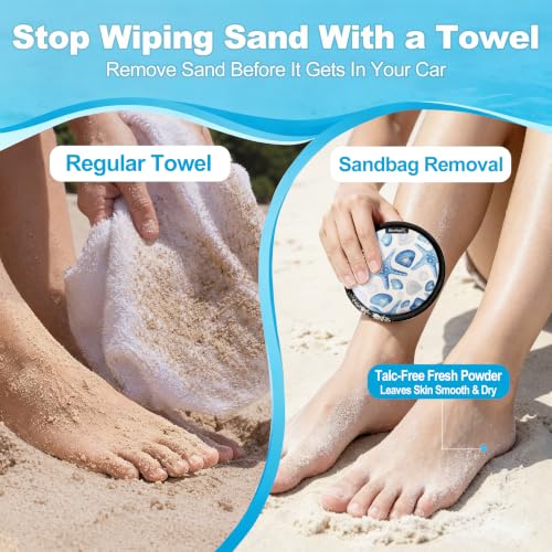 Sand Remover for Beach Towels - Soft Quick Clean Mitt for Kids & Adults | Removes Sand in Seconds,Gentle on Skin,Reusable & Washable,Beach Vacation Essential,Perfect for Beach, Pool & Camping - color: Starfish