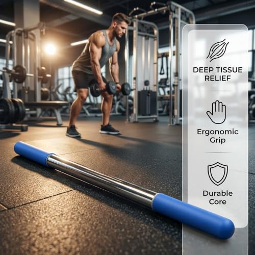 17.5”Muscle Roller Massage Roller Stick for Myofascial Release - color: Blue