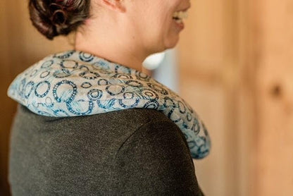 Parker Mountain Comfort Wraps | Pressure Point Pillow | Therapeutic Pressure Point Neck Pillow for Self Care - color: Yellow, style: Unscented