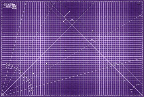 Elan Cutting Mat A1 Pink & Purple, Large Self Healing Cutting Mat 24 x 36 Inch, 5-Ply Craft Board Pink, Hobby Board for Crafts 24x36 Inch - style: 36 x 24"