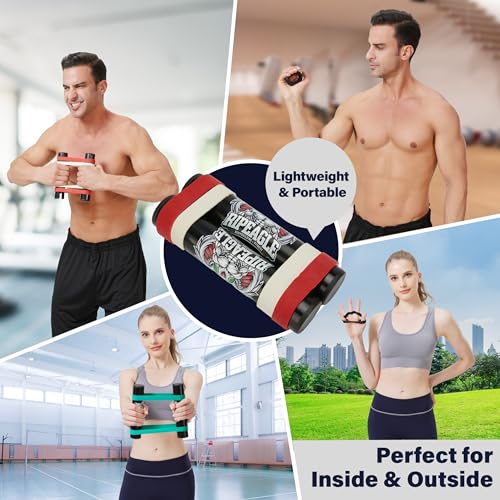 Rip Stick Workout Equipment - Adjustable Resistance Bands, Portable Upper Body Exercise Tool for Shoulder, Joint Rehab, Core, Muscle Building, Ripstick Home Gym Strength Training Accessories