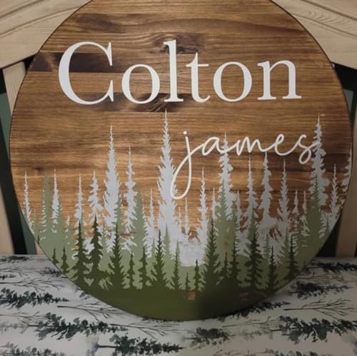 Pine Tree Stencil Tree Stencils for Painting | Reusable Wood Burning Stencils Forest Drawing Templates for Painting on Wood Wall Fabric Furniture - style: Pine Tree
