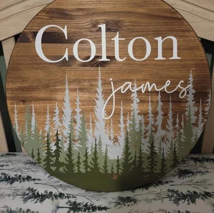 Pine Tree Stencil Tree Stencils for Painting | Reusable Wood Burning Stencils Forest Drawing Templates for Painting on Wood Wall Fabric Furniture - style: Pine Tree